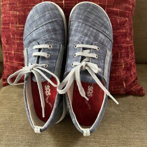 WOMENS SAS MARNIE BLUE JAY NUBUCK SPORT WALKING SNEAKERS SHOES 8 W